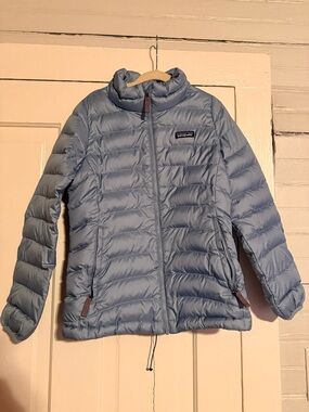 Patagonia Kids Light Blue Puffer Jacket